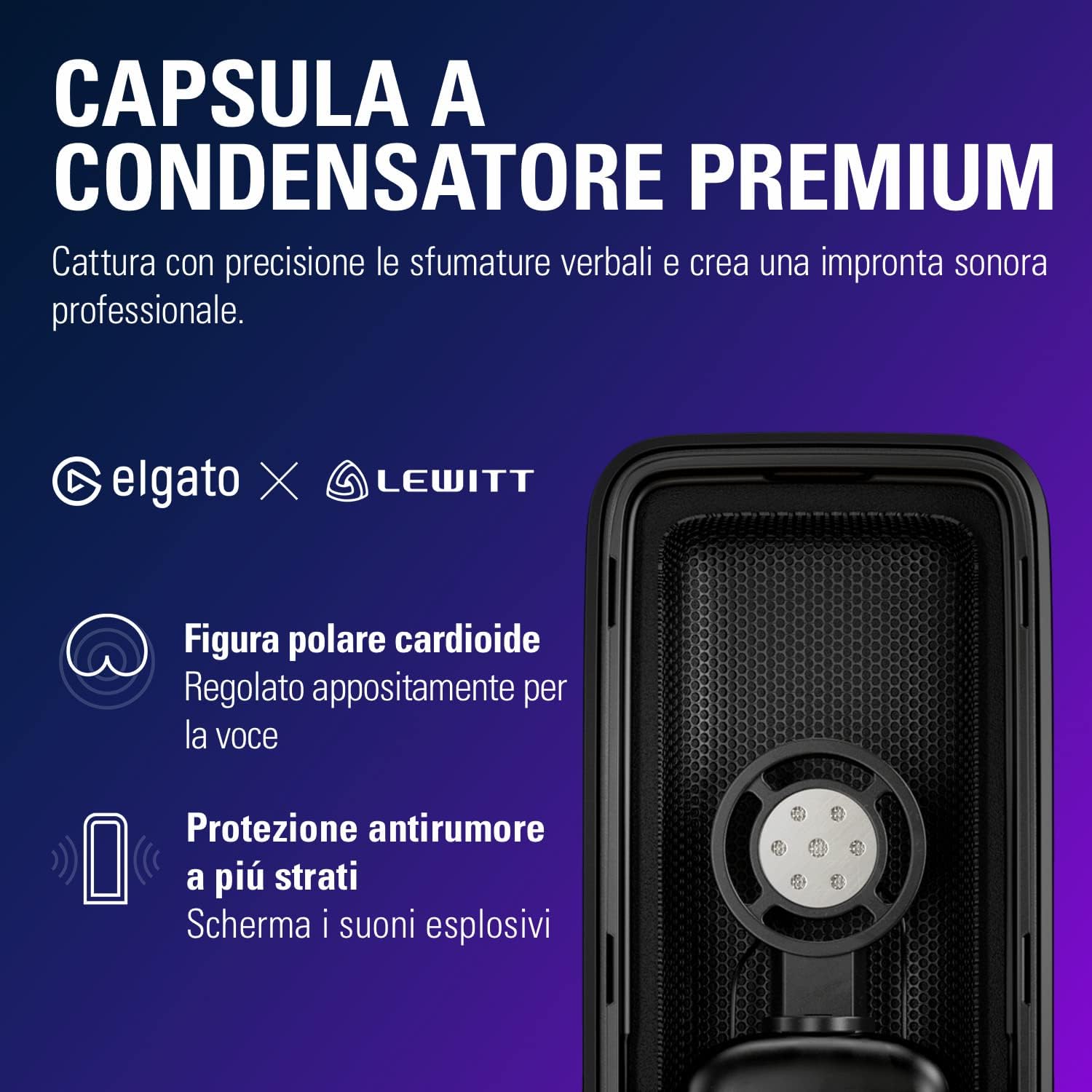 Thumbnail 2 de Elgato Wave:3 White microfono USB 24-bit