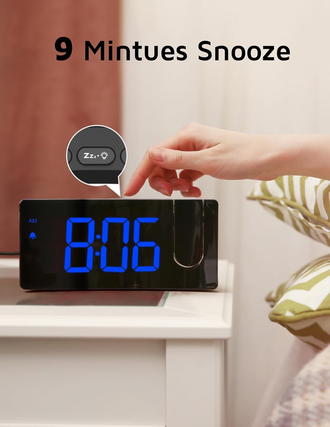 Thumbnail 5 de GOLOZA Projection Alarm Clock 180° projector