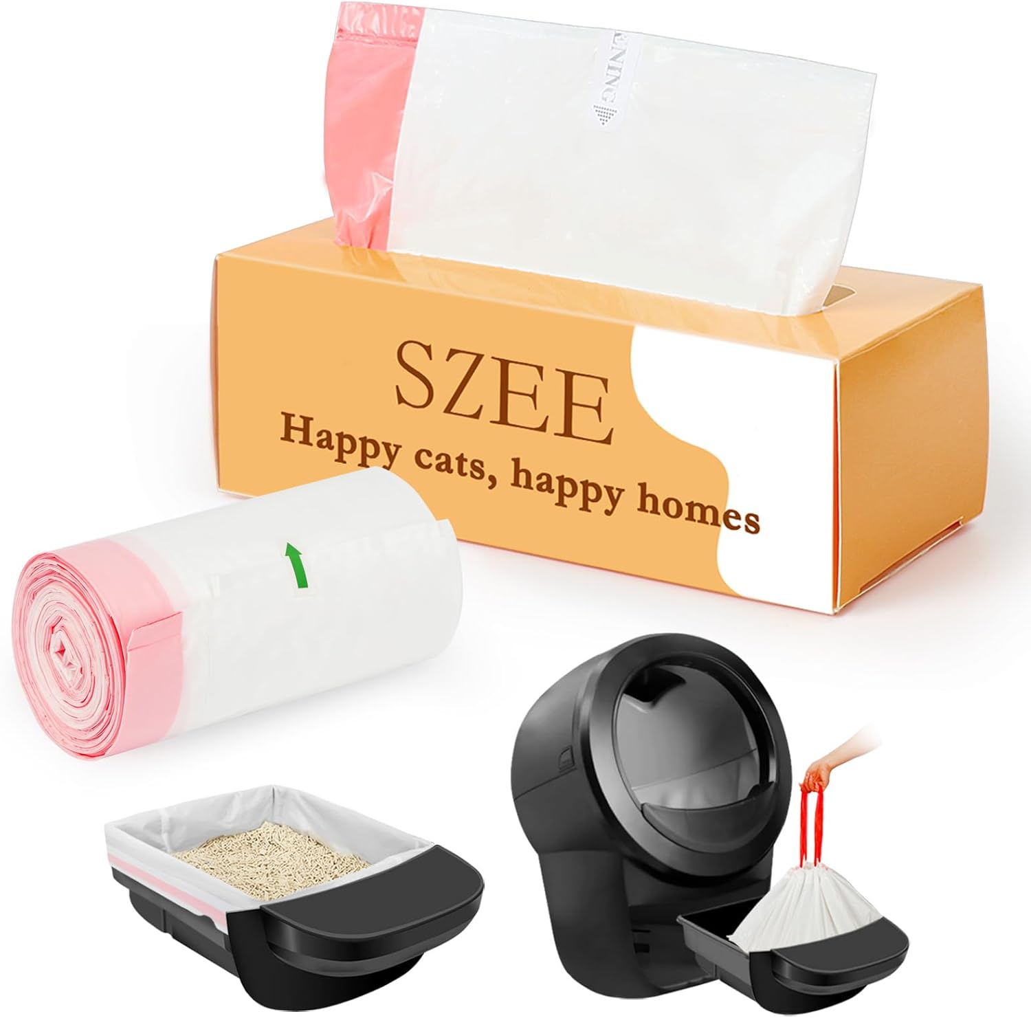 SZEE Large Self-Cleaning Cat Litter Tray Liners 20 🐱
