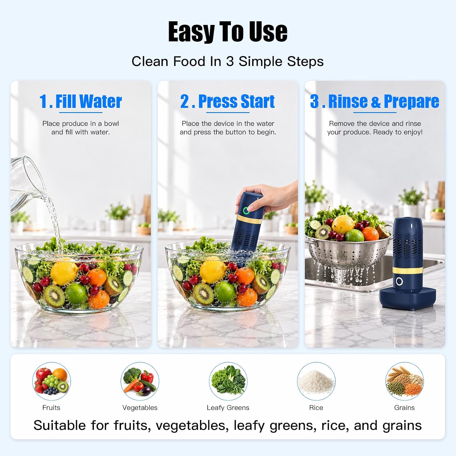 Detalle de PurePod Produce Cleaner