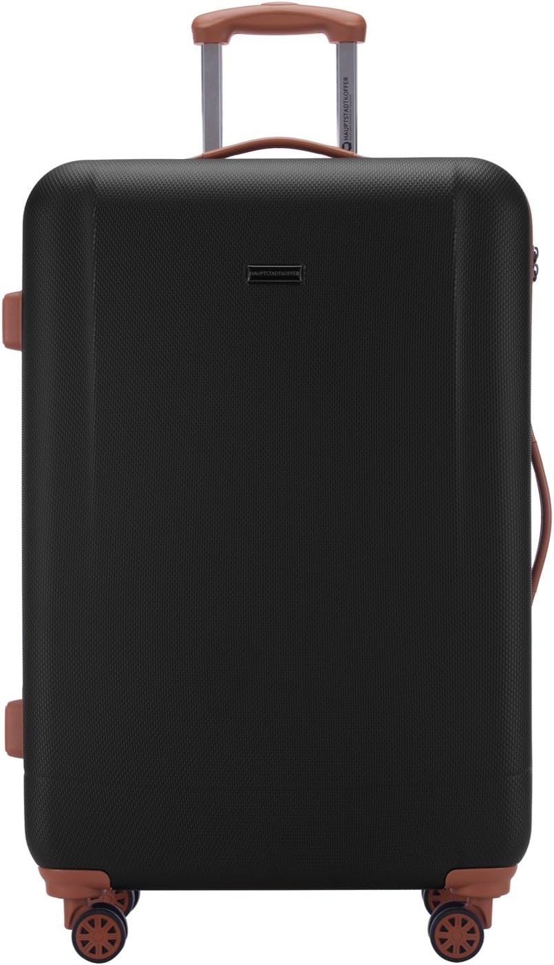 Thumbnail 1 de HAUPTSTADTKOFFER Wannsee – Valise Rigide Grande 94 L, 77 cm, 4 Roues TSA Noir/Marron
