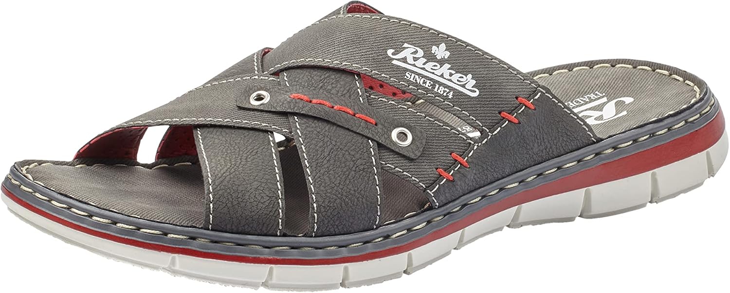 Detalle de Rieker 25199 Mules Homme – Frühjahr/Sommer, confort Stitchdown