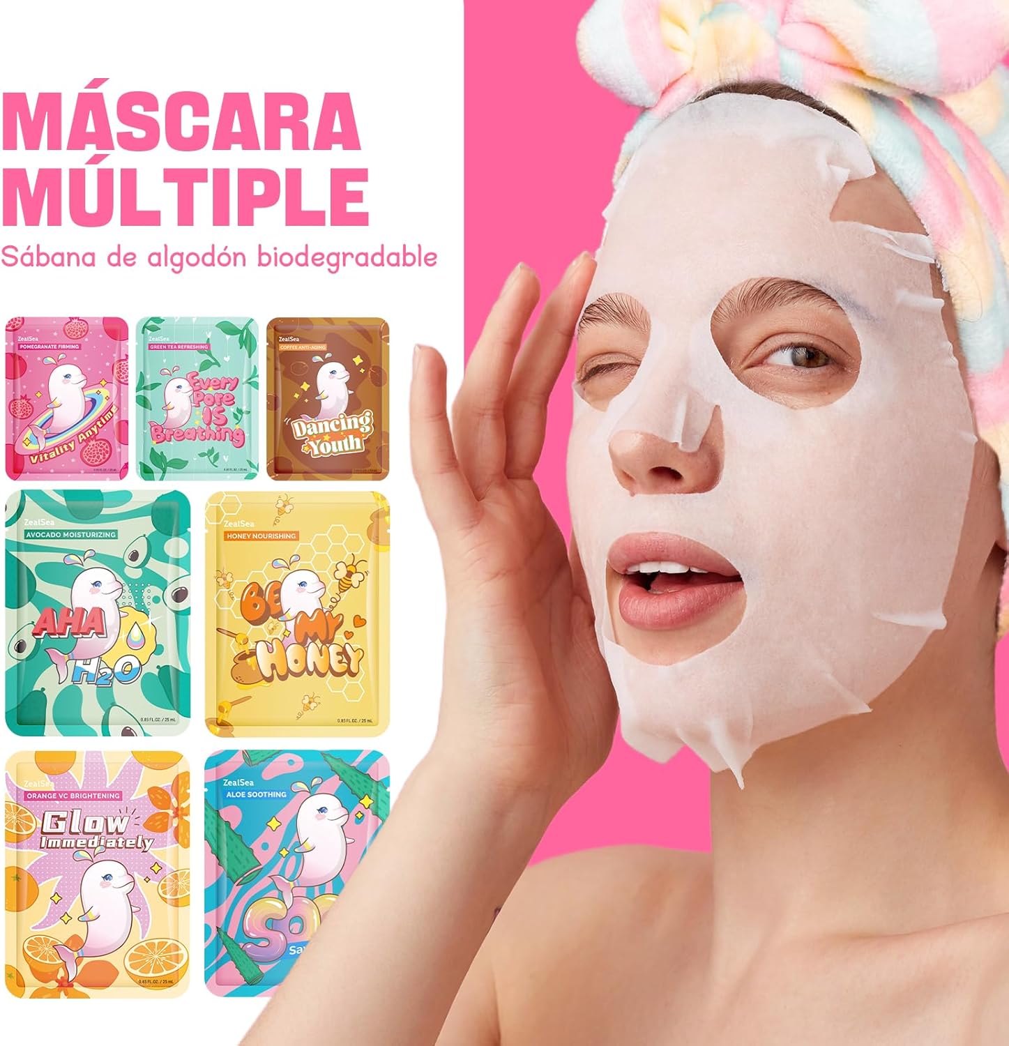 Thumbnail 1 de ZealSea Skincare Mascarilla Facial 🎁 Set Regalo Belleza 7 Piezas