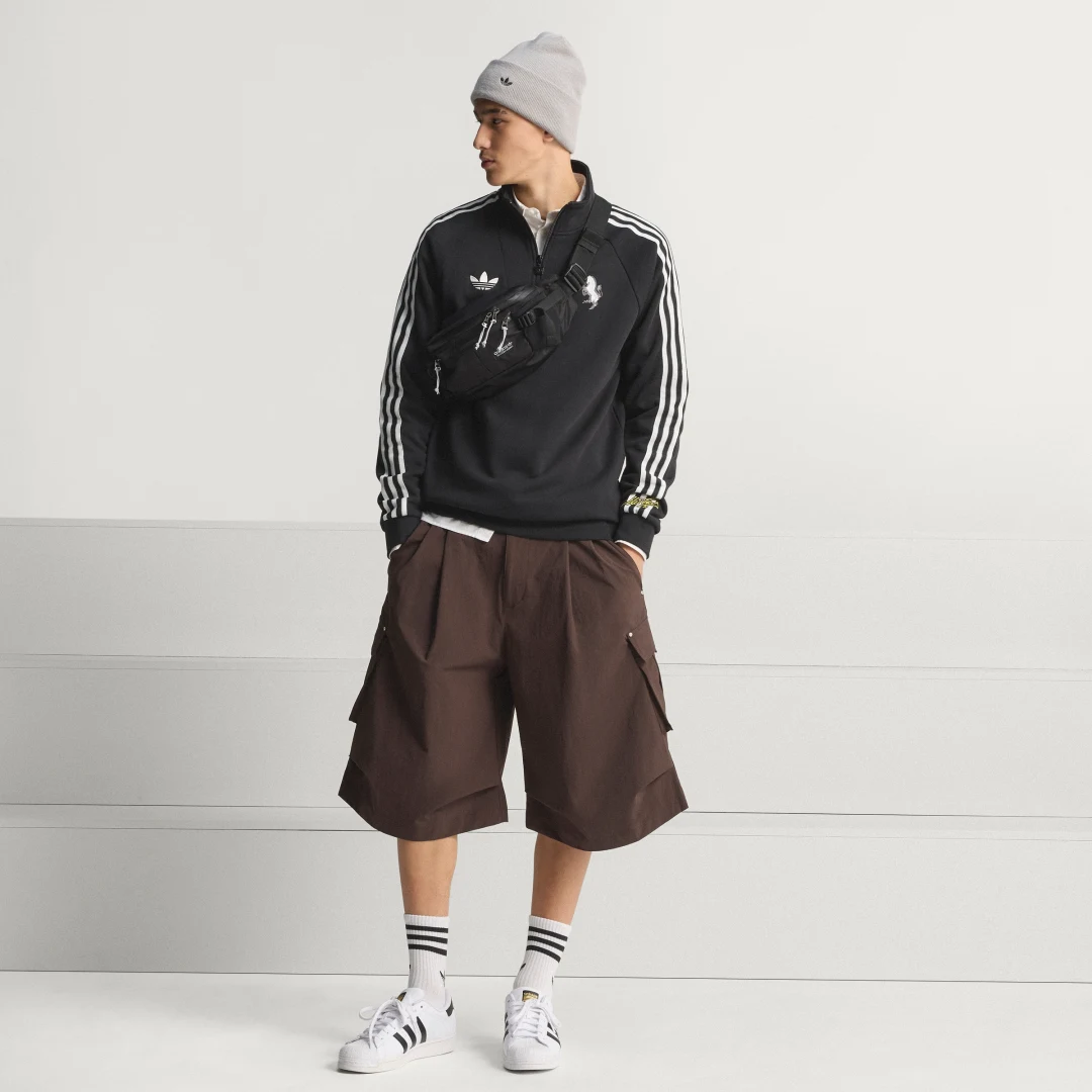 Detalle de Camiseta técnica con cremallera hasta el pecho Originals de la Juventus FC — Adidas