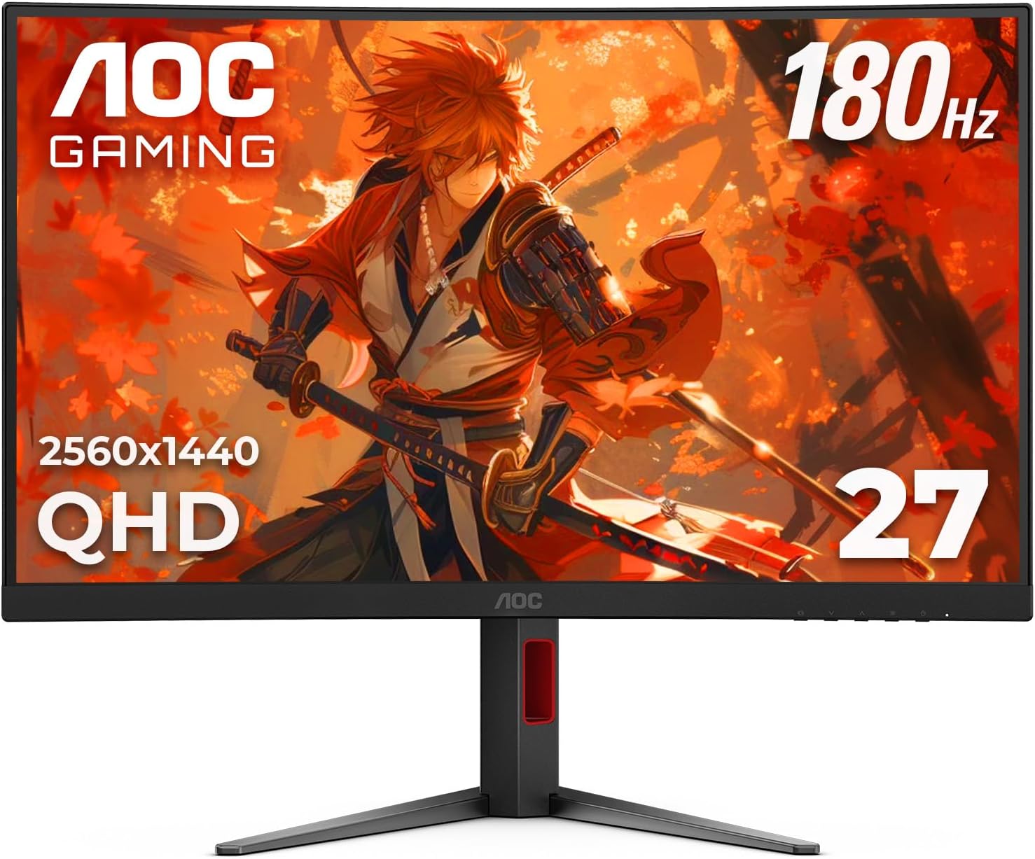 Detalle de AOC CQ27G4H 27" Curved Gaming Monitor with QHD 2560x1440