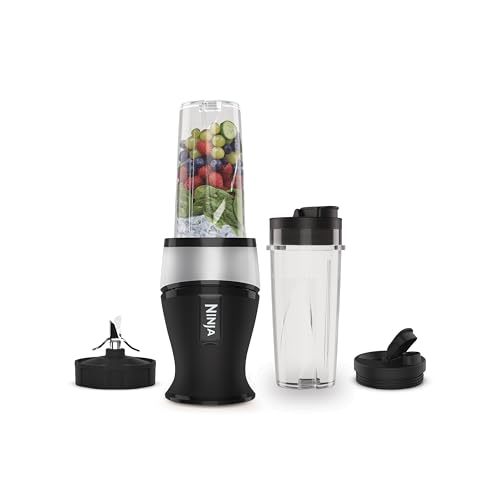 Detalle de Ninja Slim QB3001EUS: Batidora de vaso individual 700 W con 2 vasos de 470 ml