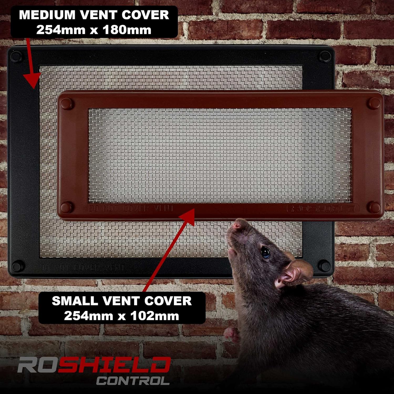 Thumbnail 3 de Roshield Pest Proofing Air Brick Mesh Vent Cover x 4