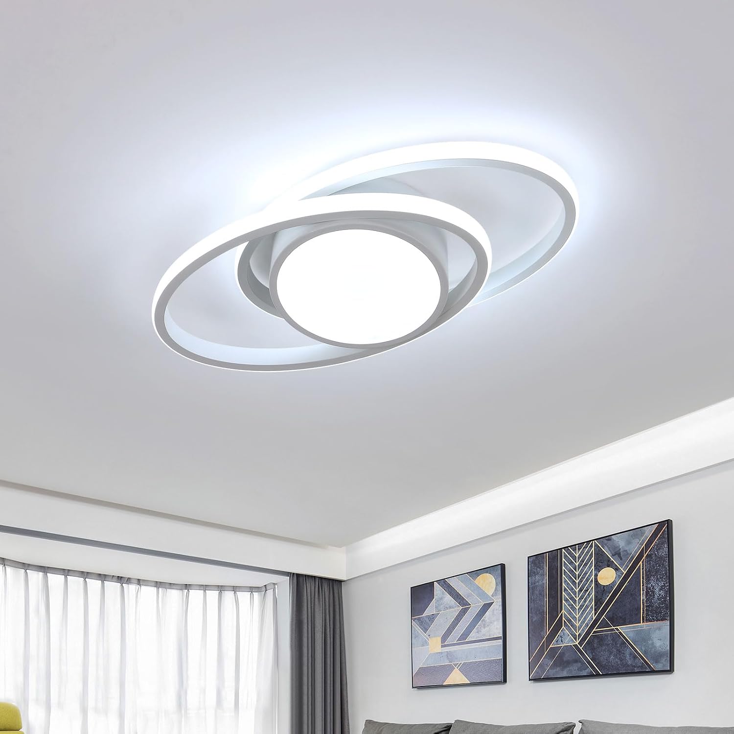 Detalle de Osairous Plafón LED 39W 6500K 4290LM 38 cm