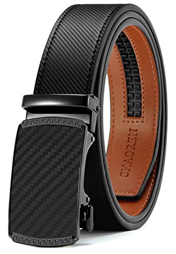 Detalle de CHAOREN Belts for Men | 1 3/8" Ratchet Leather Belt for Jeans or Dress