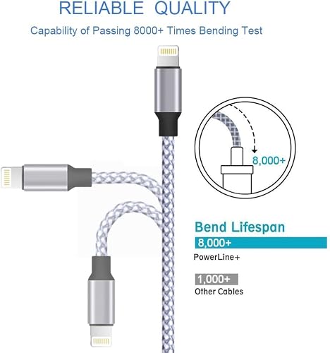 Thumbnail 1 de TAKAGI iPhone Charger: Lightning Cable 3-Pack, 6 ft, MFi Certified