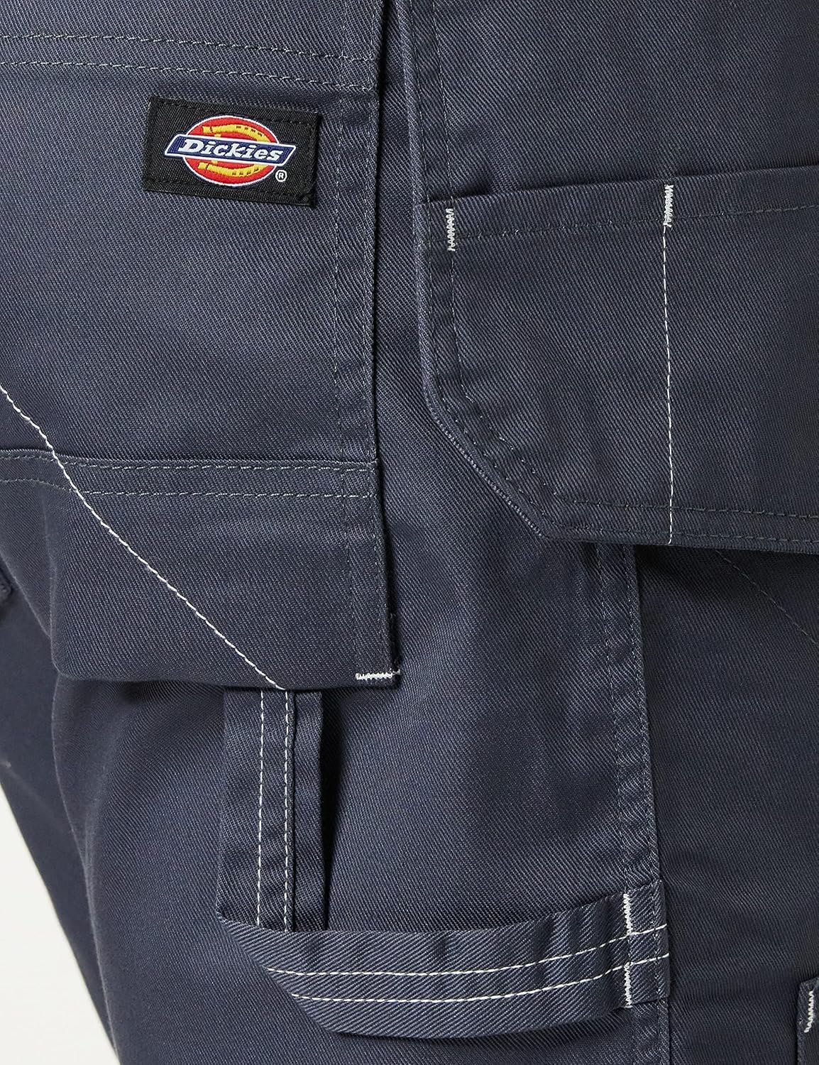 Detalle 1 de Dickies Redhawk Pro – szare szorty robocze, regularny krój, 8 kieszeni