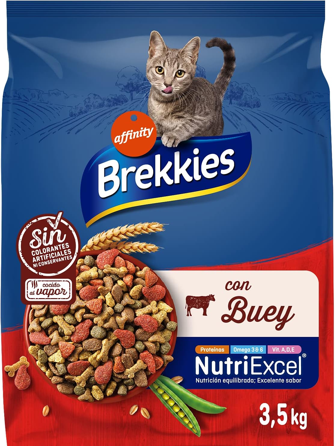 Detalle 2 de Brekkies Pienso para Gatos 3,5 kg 🐱