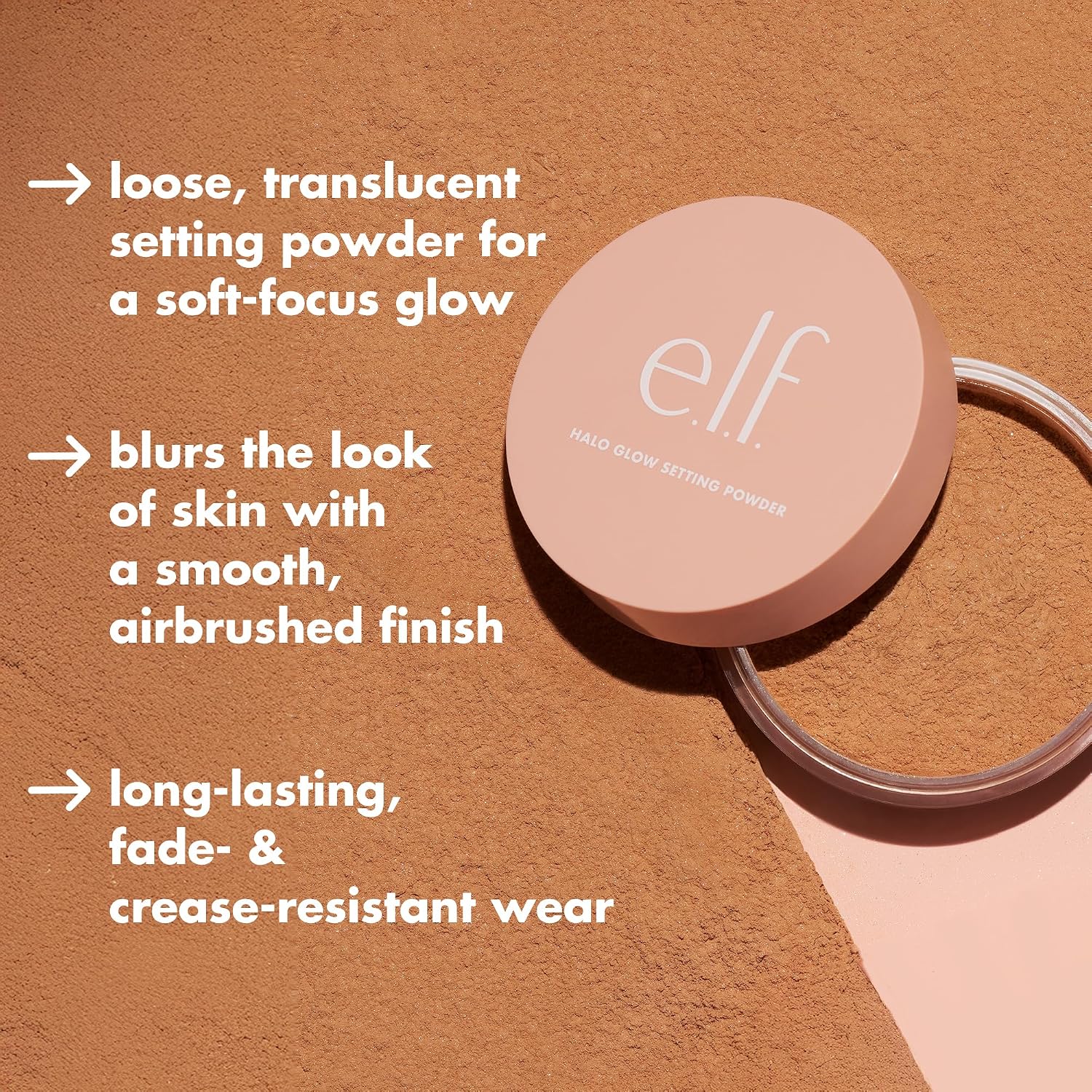 Detalle de e.l.f. Halo Glow Soft Focus Setting Powder — Light