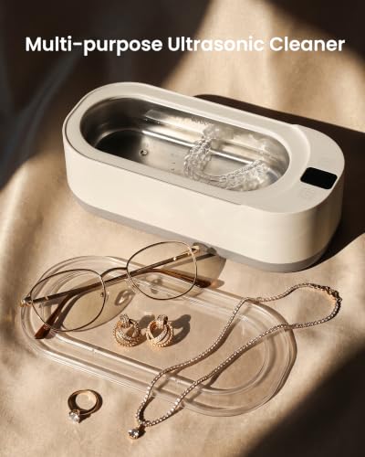 Detalle 2 de KUNPHY Ultrasonic Jewellery Cleaner, 350ML, 48KHz – One-Touch Sonic Cleaner for Glasses, Jewellery and More
