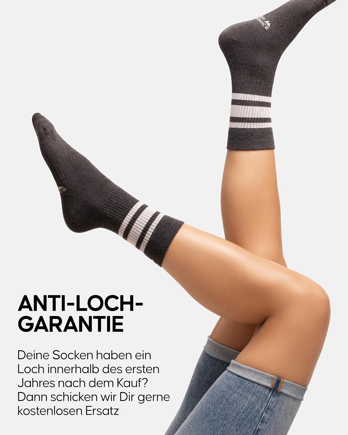 Thumbnail 3 de DANISH ENDURANCE Bio-Baumwolle Tennissocken (Sneaker Socken) – Herren & Damen, 3 oder 6 Paar