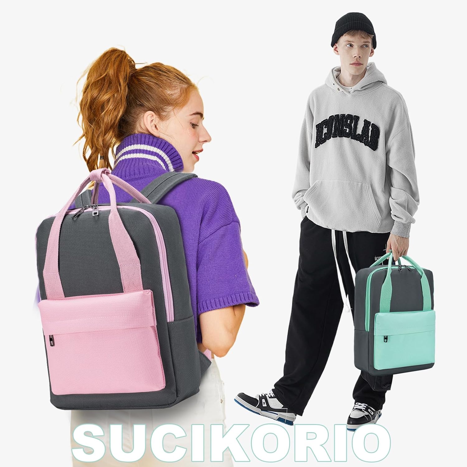 Thumbnail 5 de SUCIKORIO 40x30x15cm Travel Backpack Underseat Cabin Bag