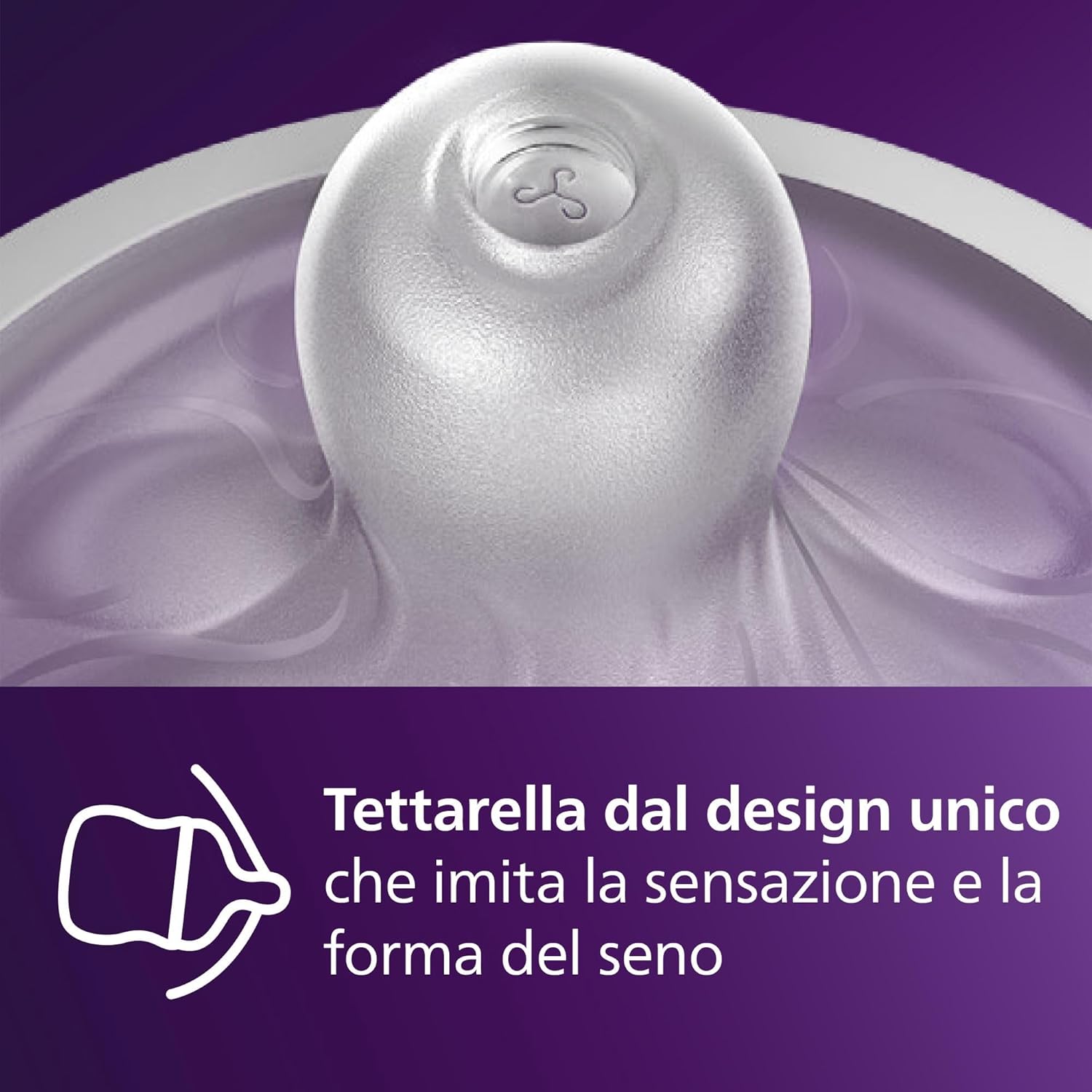 Detalle 2 de Philips Avent Natural Response Biberon 260 ml (3 pezzi) con tettarella flusso medio, design tropicale SCY903/73