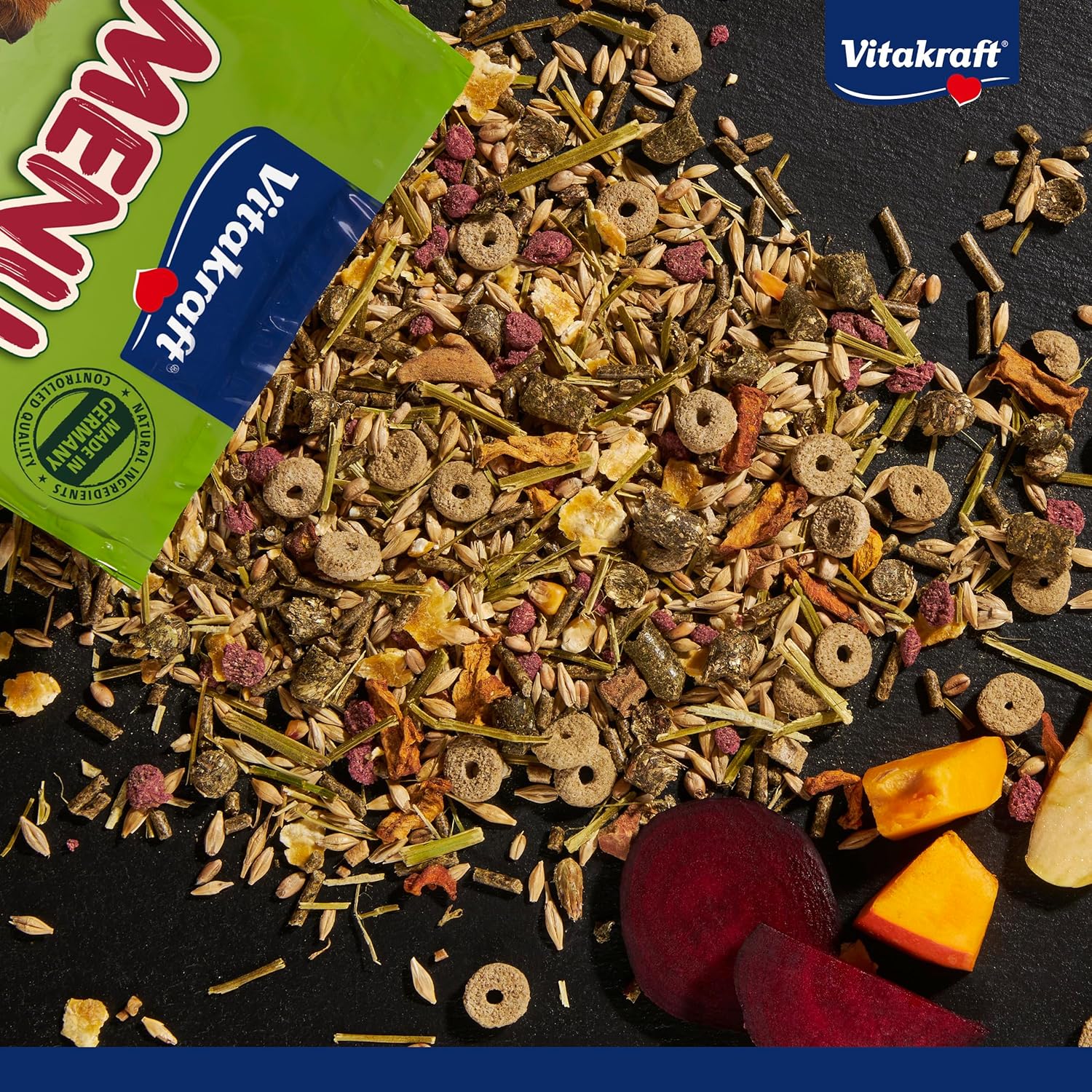 Thumbnail 1 de Vitakraft Menü Vital Meerschweinchenfutter – 5 kg Mit Apfel, Kürbis, Roter Beete und Kräutern