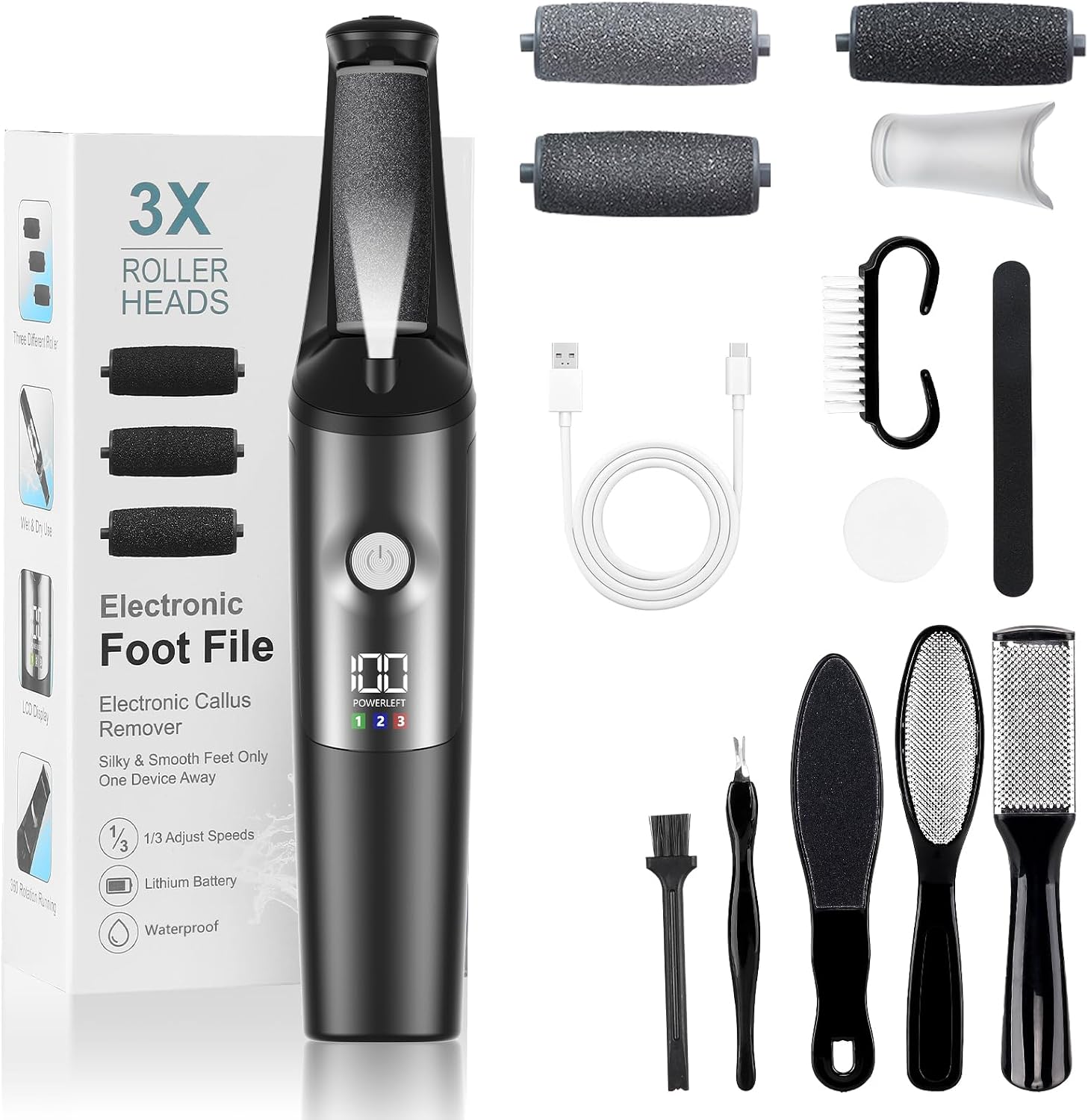 Detalle de PKBD Electric Foot File, 1200 mAh