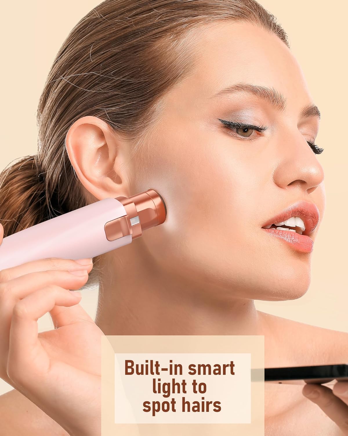 Thumbnail 3 de Eyebrow & Facial Hair Trimmer 2‑in‑1 for Women 🪒