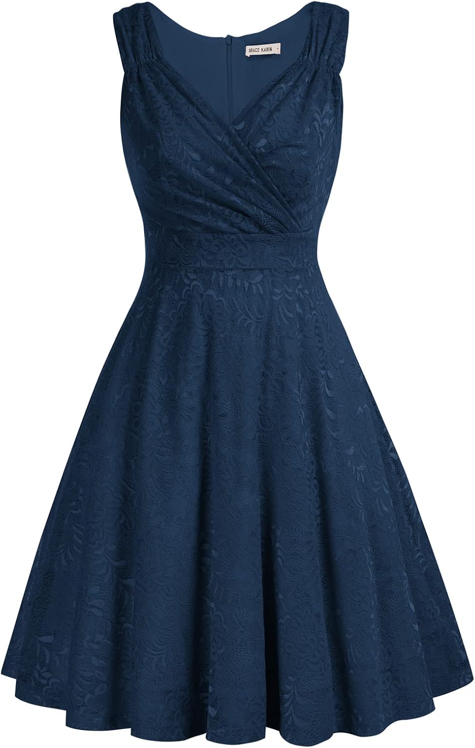 Thumbnail 6 de GRACE KARIN Abito da donna in pizzo rockabilly vintage lunghezza al ginocchio