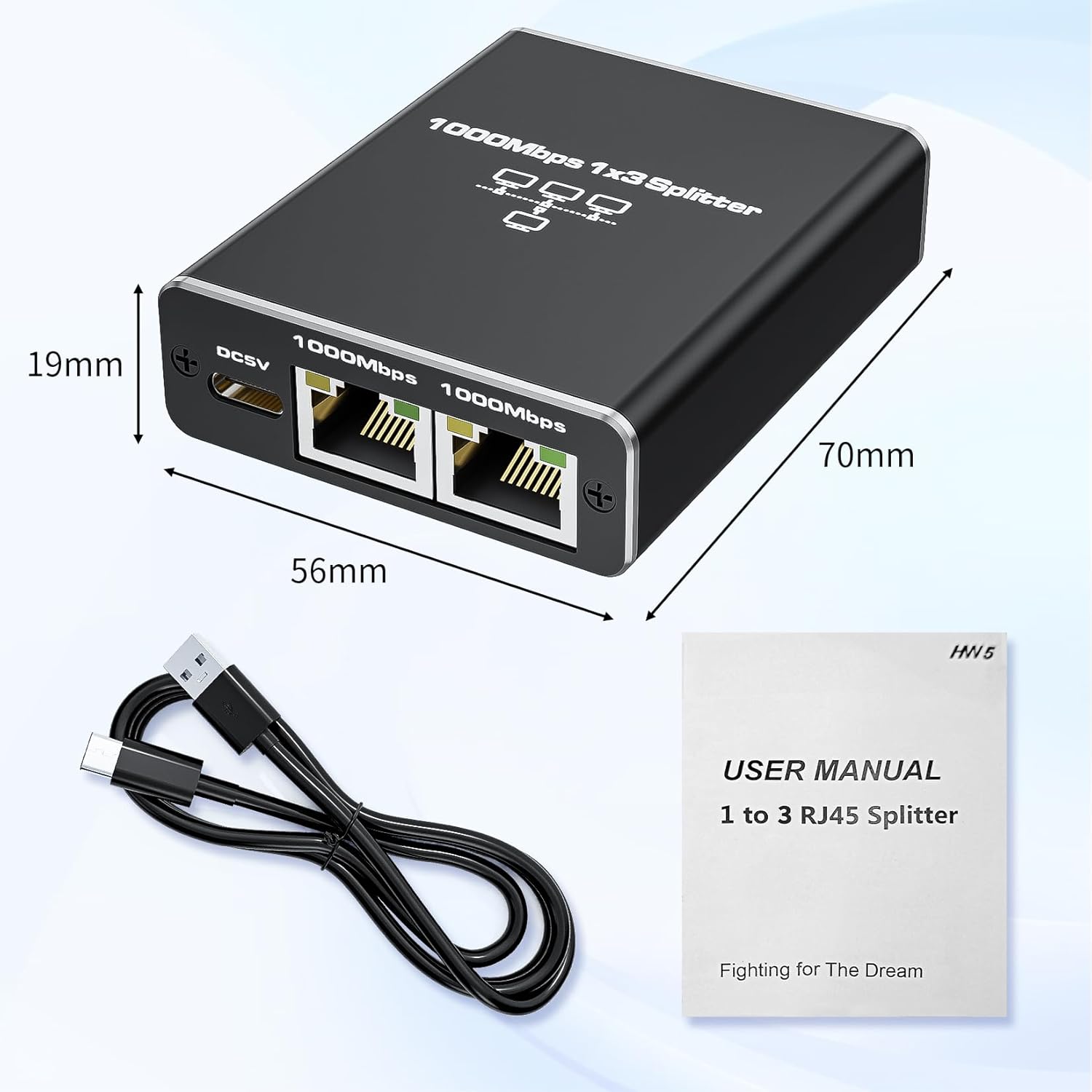 Thumbnail 6 de BolAAzuL Ethernet splitter 1 to 3, 1000Mbps