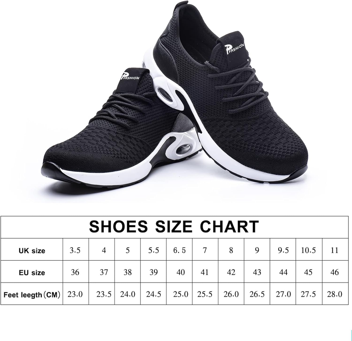 Thumbnail 6 de Steel Toe Caps Trainers: Lightweight Unisex Work Boots in Black (EU36–EU46)