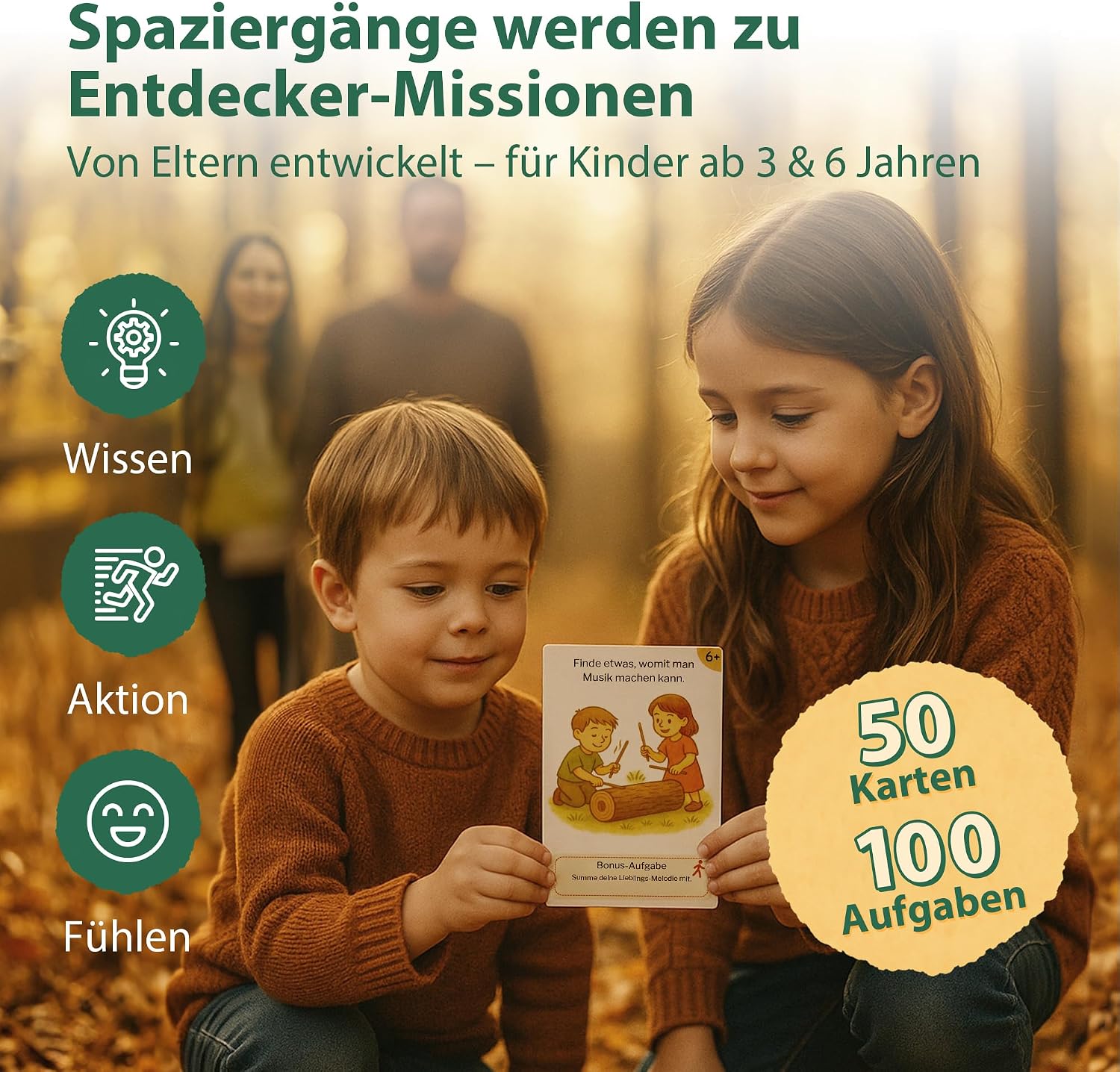 Detalle de Heldenzimmer Suchspiel Kinder – Outdoor-Abenteuer mit 100 Aufgaben und 50 Entdeckerkarten (ab 3 Jahren)