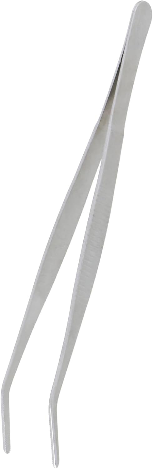 Detalle de 高儀 TZ-25 ステンレス製ピンセット 先曲・内側ギザ付き 180mm