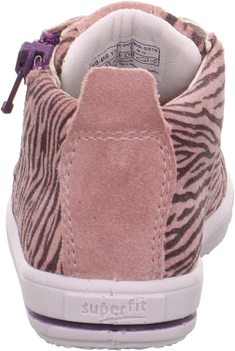 Detalle de Superfit Moppy Sneaker 1-000360 Mädchen – Wildleder, Leder Innenmaterial, Reißverschluss