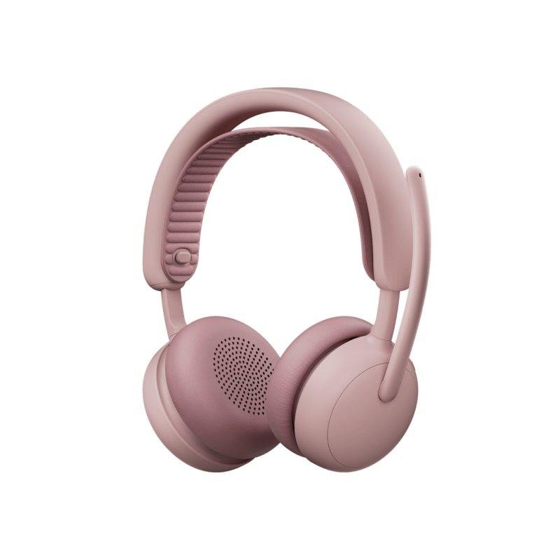 Detalle 2 de Logitech Zone Wireless 2: auriculares Bluetooth con ANC híbrida adaptativa y micrófonos IA (rosa)