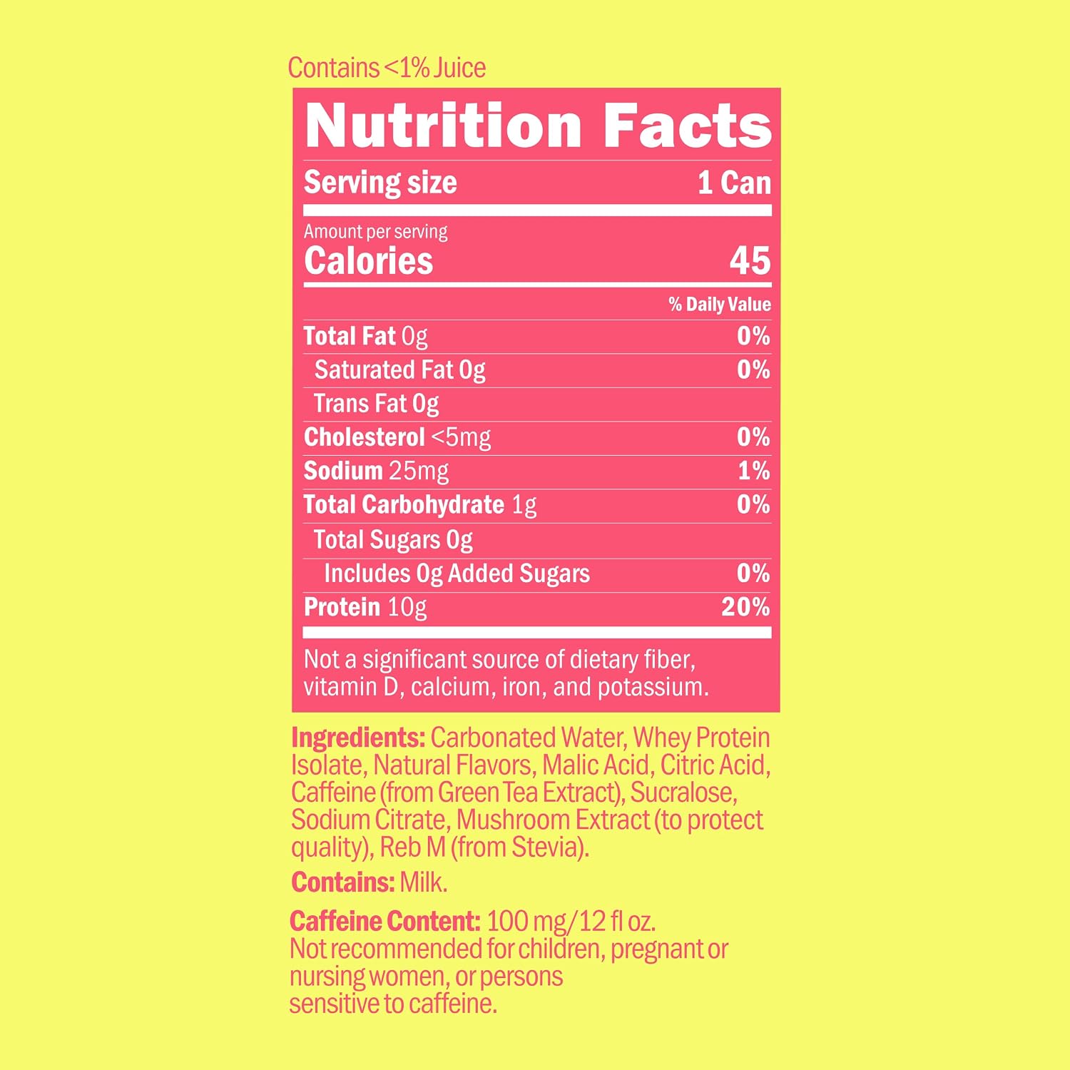 Detalle de Oath Nutrition Sparkling Energy Drink, 10g Protein
