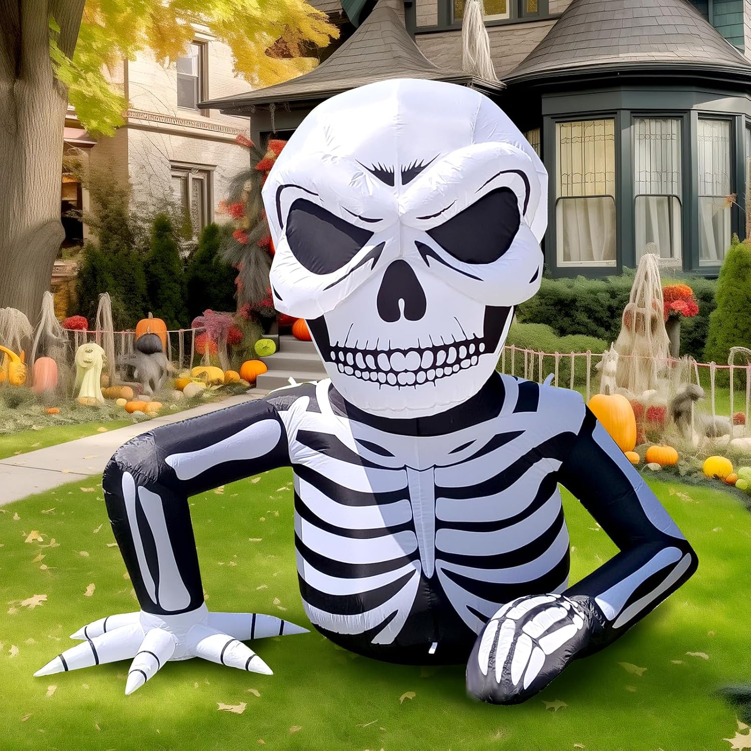 Detalle de WBHome G0501A(0.17) 6-Ft Inflatable Half-Body Skeleton with LED