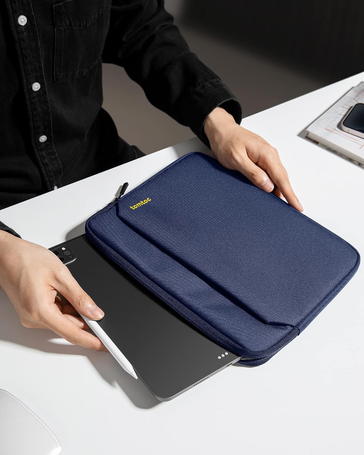 Thumbnail 6 de tomtoc Slim Tablet Tasche Hülle für iPad Air M4/M3/M2 und 11 Zoll iPad Pro – robust, stylisch, mit Zubehörfach