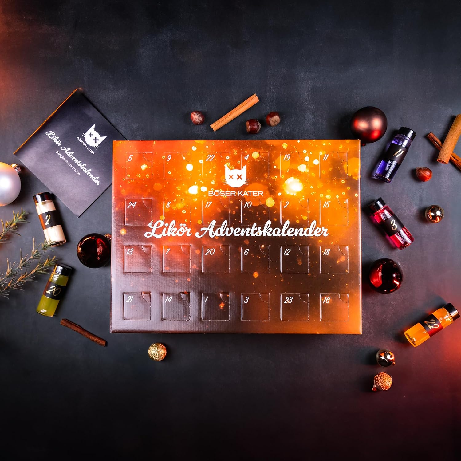 Detalle 2 de BÖSER KATER Likör Adventskalender 24 Türchen
