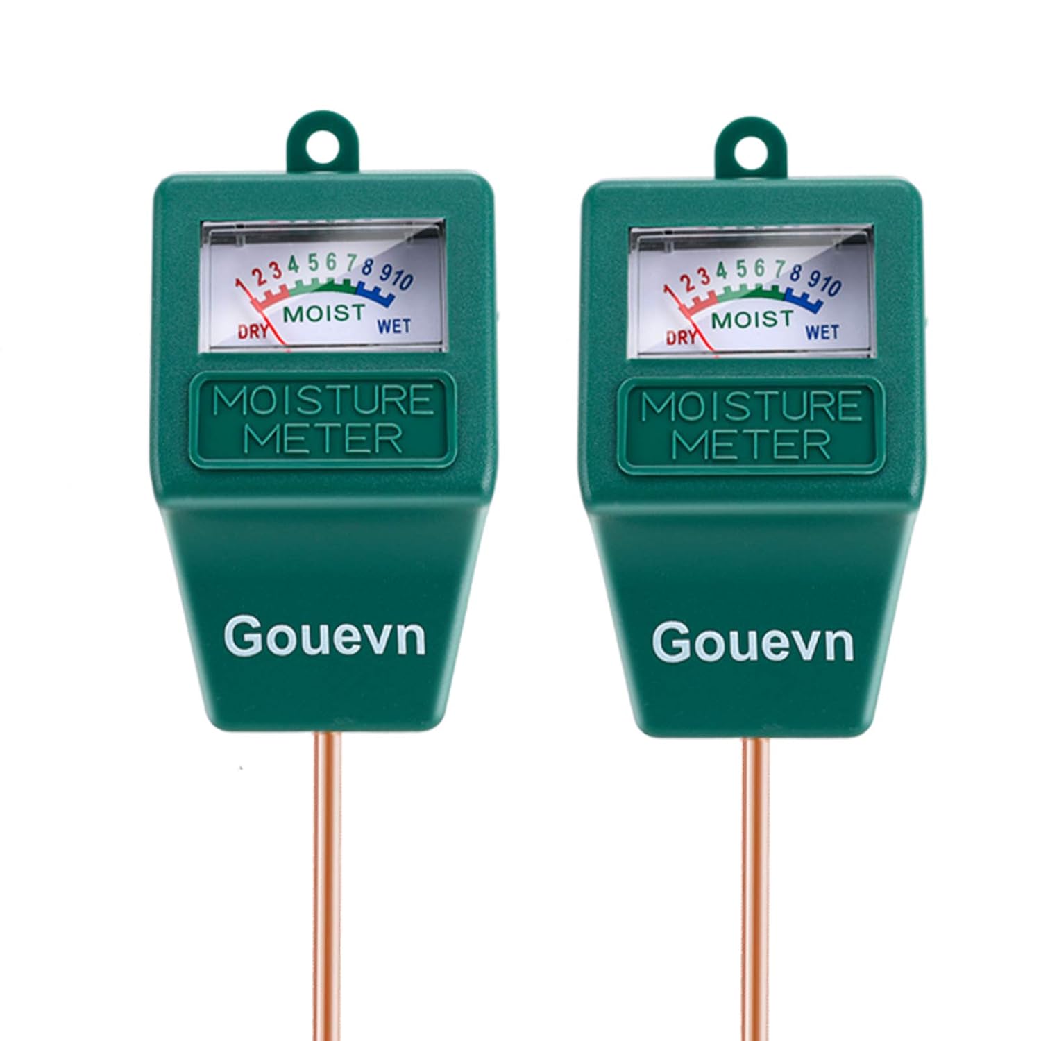 Detalle de Gouevn G02 2-Pack Soil Moisture Meter, 19.5 cm Probe, No Batteries