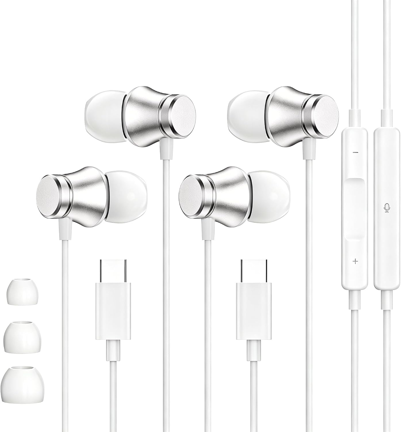 Detalle de USB-C Wired Earbuds, 2-Pack