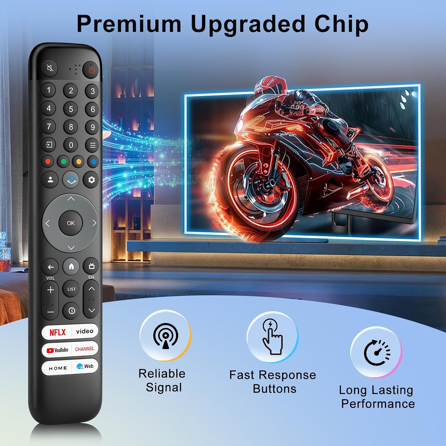 Thumbnail 4 de Universal TCL Remote Control Replacement with 6 Shortcut Keys
