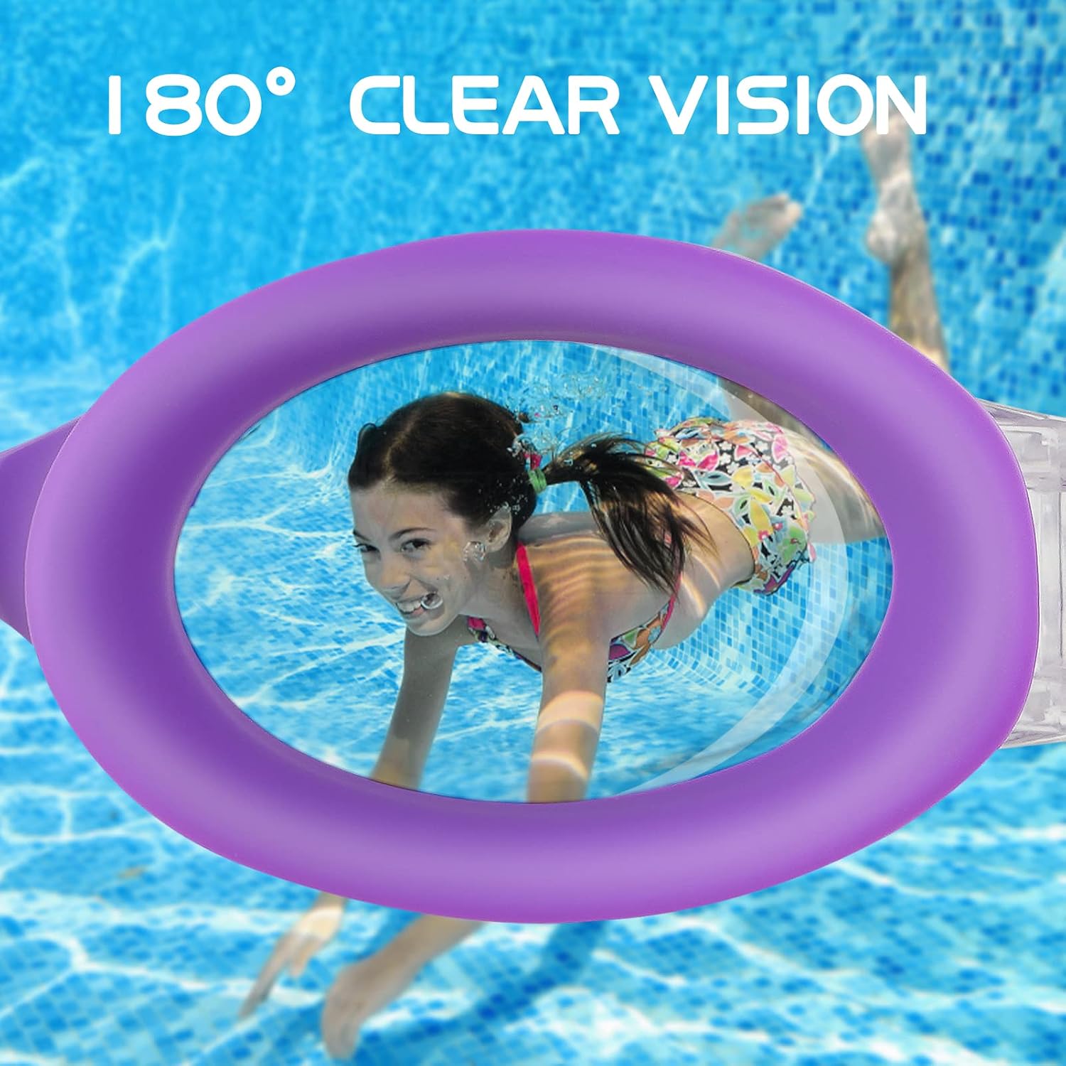 Thumbnail 1 de JATEKA Occhialini Nuoto Bambini Unisex Anti-Appannamento – Set con tappi orecchie e clip nasale, protezione UV e lenti HD