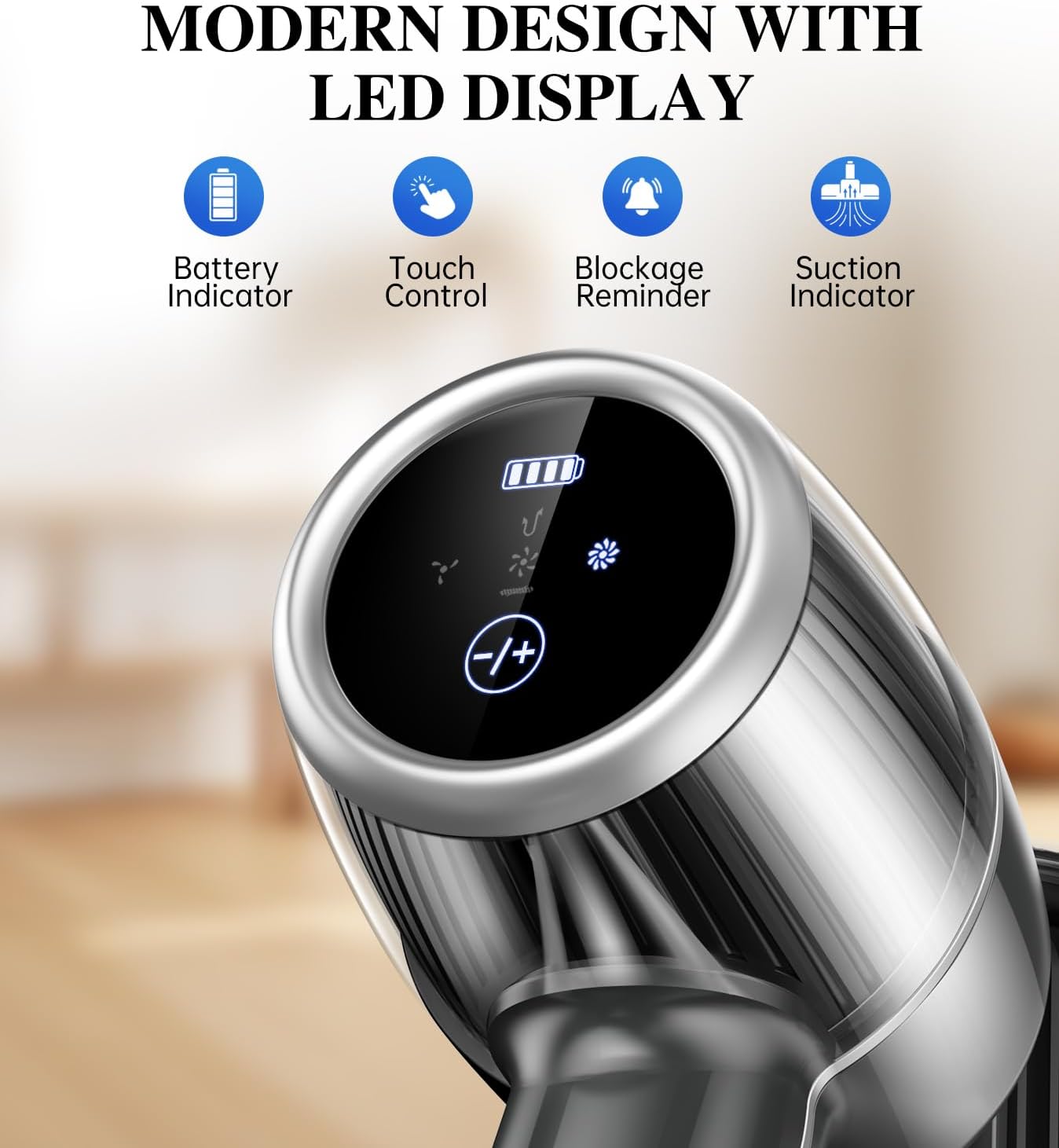 Detalle de Syntecno Cordless Vacuum Cleaner 60‑Minute Runtime