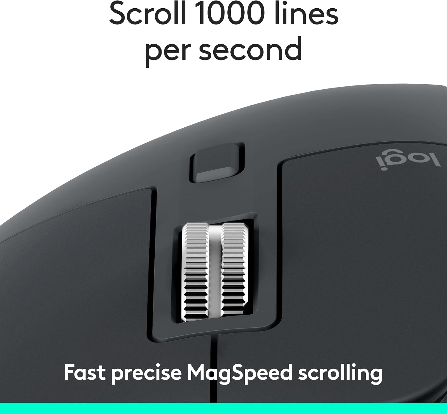 Detalle de Logitech MX Master 3S Bluetooth Wireless Mouse (Graphite) – No Receiver