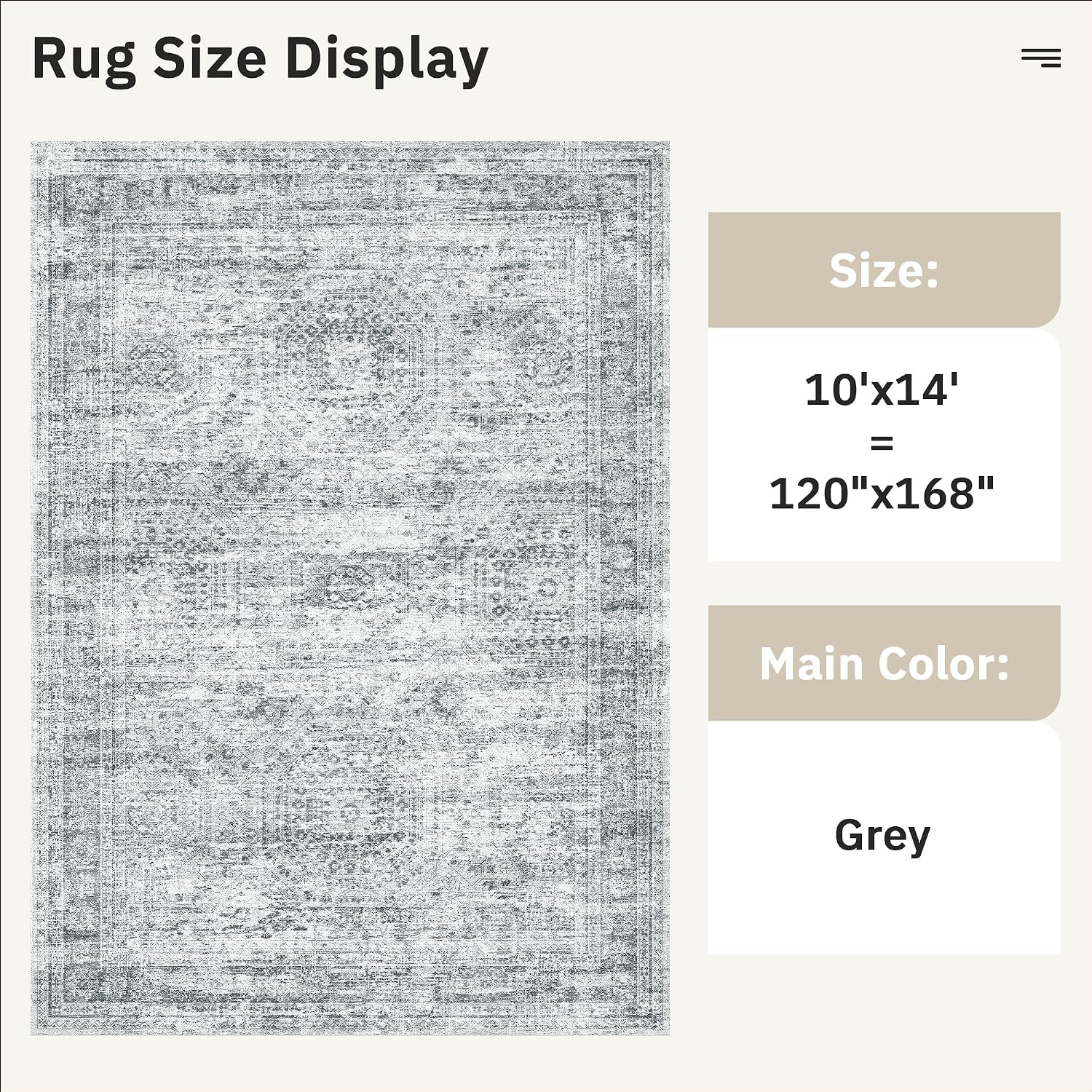 Thumbnail 4 de Soalmost 10x14 Low Pile Area Rug for Living Room
