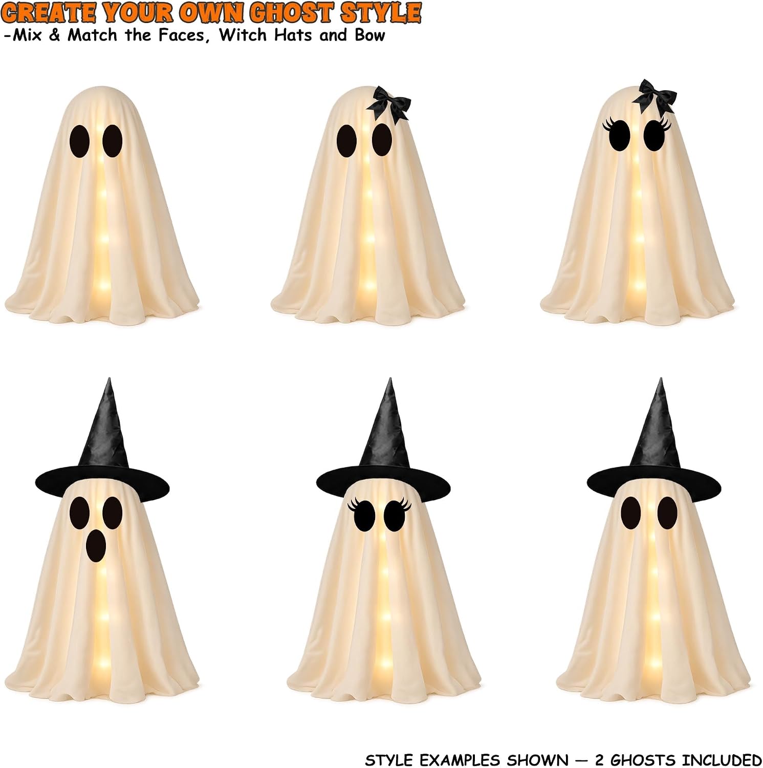 Thumbnail 6 de Ghost Decorations, 2-Pack