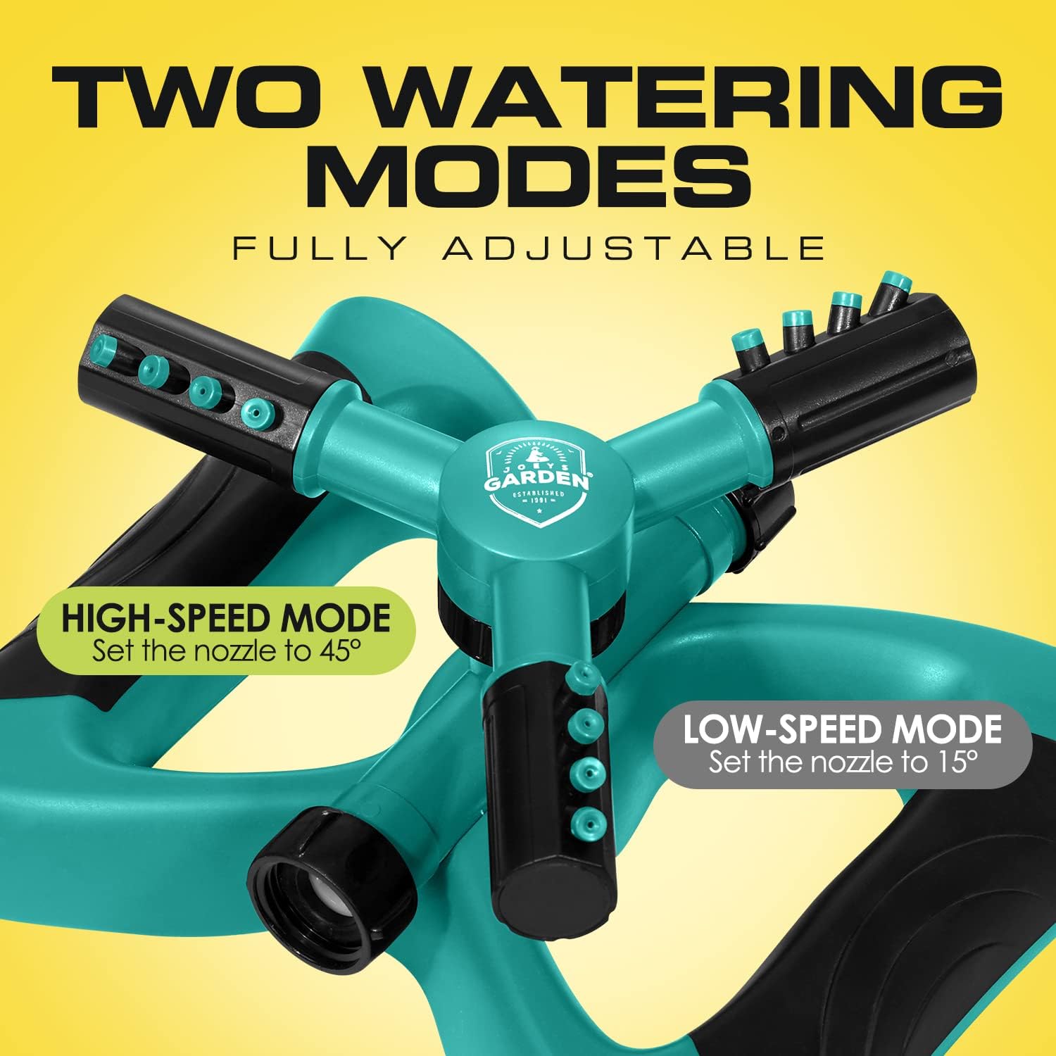 Detalle 1 de Joeys Garden Sprinkler 360° Rotating Lawn Sprinkler with Weighted Base