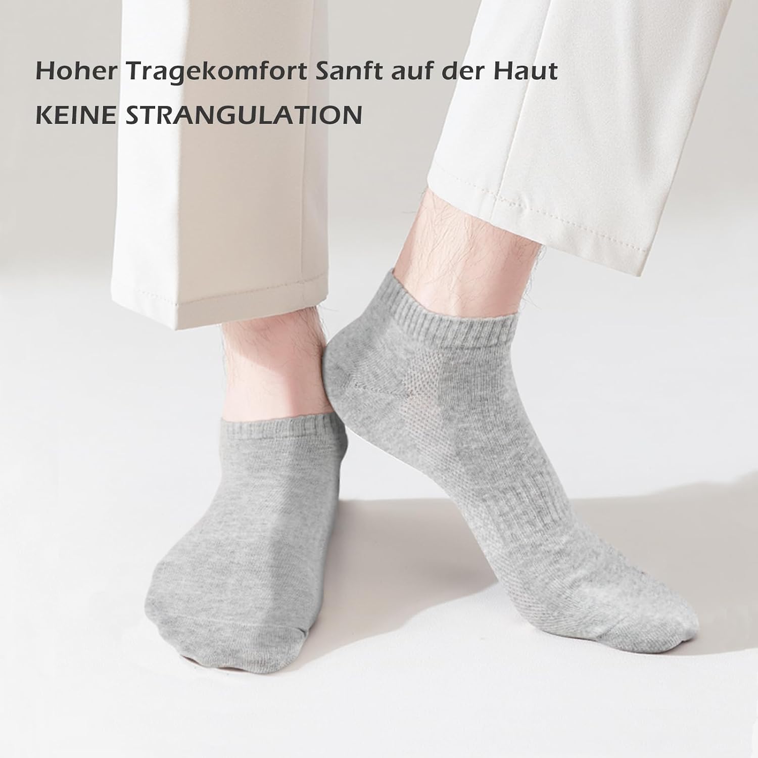 Thumbnail 1 de QINCAO Sneaker Socken Herren Damen 6/10 Paar – Kurze Baumwollsocken, atmungsaktiv, schweißabsorbierend, rutschfest
