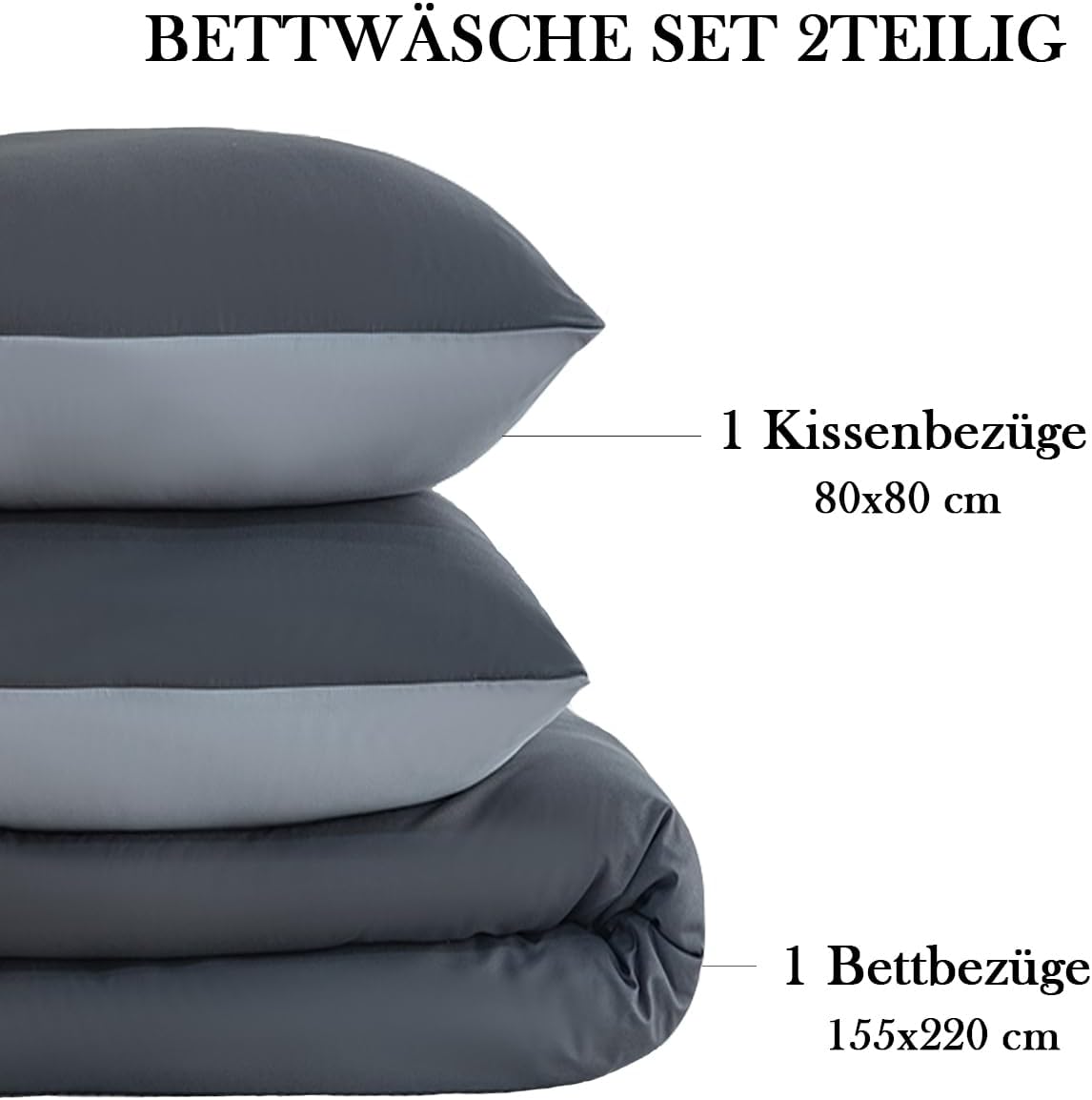 Thumbnail 5 de Nesture Bettwäsche 155 x 220 Microfaser Wendebettwäsche