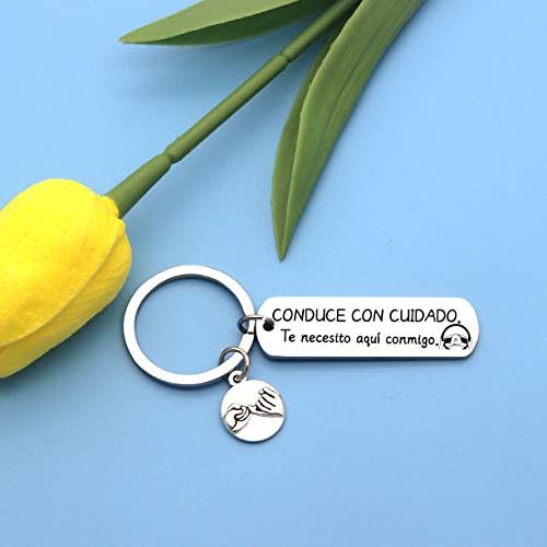 Detalle de LKJHGF Llavero Te Necesito a mi Lado acero inoxidable 🔑