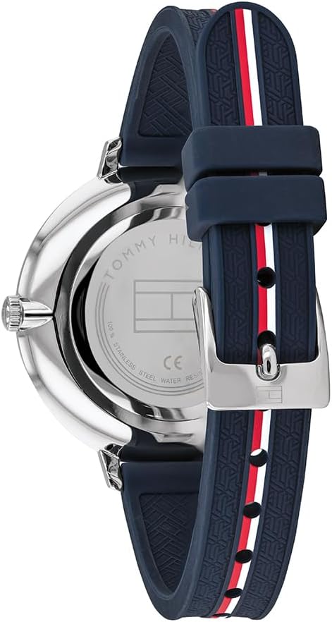 Thumbnail 2 de Tommy Hilfiger Analog Quarzuhr für Damen 1782154 mit marineblauem Silikonarmband