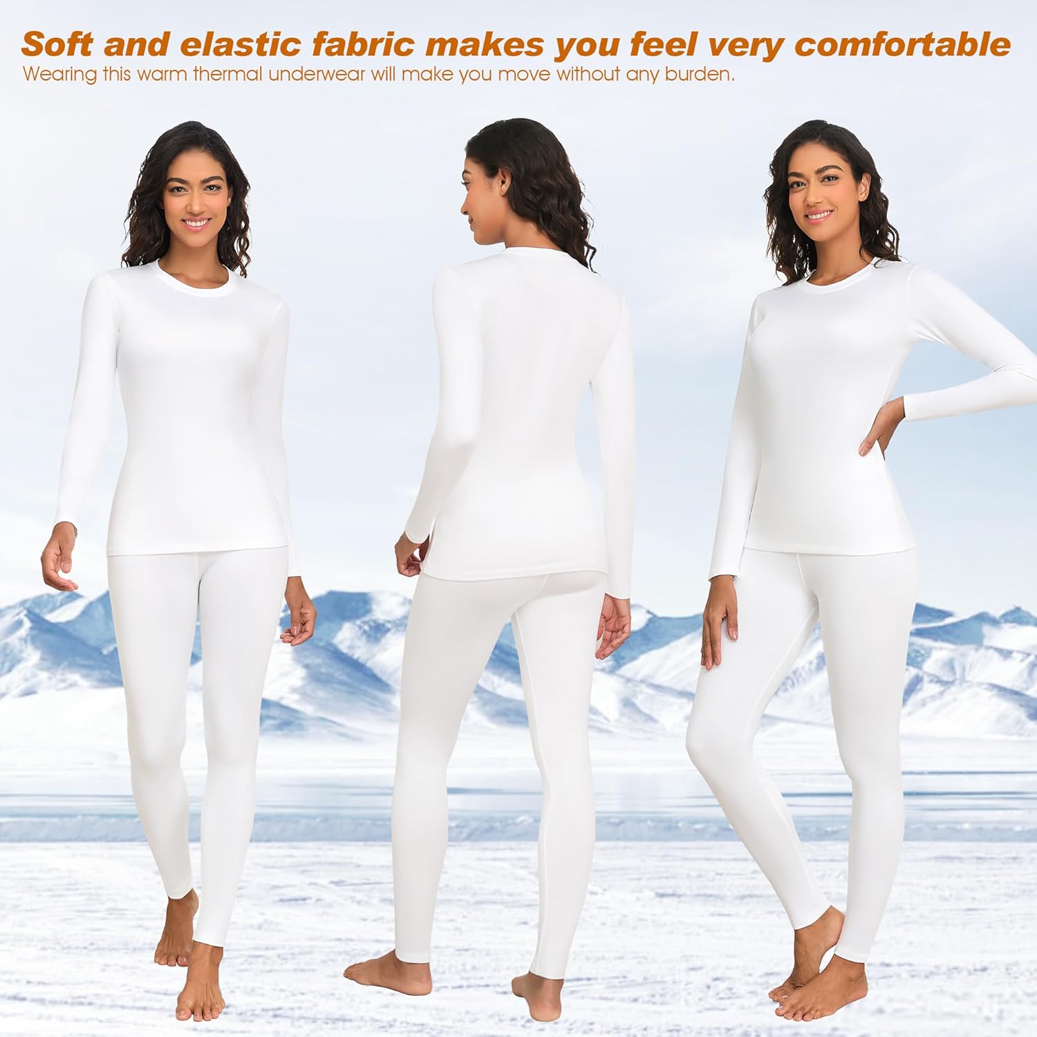 Detalle 2 de Thermounterwäsche Ski Damen Set Winterfutter