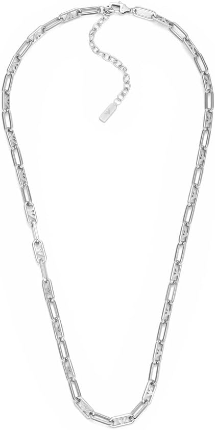 Thumbnail 6 de Emporio Armani Collier pour homme en acier inoxydable avec fermoir à mousqueton